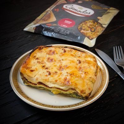 Lasagna de verdura y bolognesa