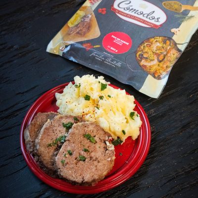 Pan de carne con puré de papas