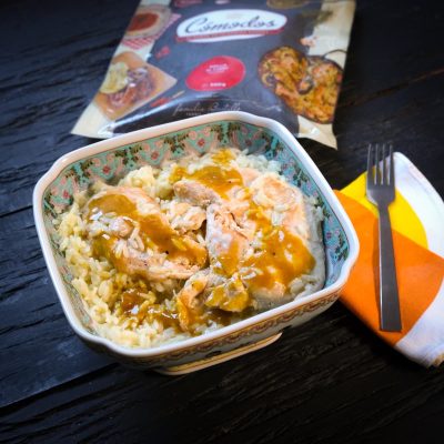 Pollo al curry con arroz