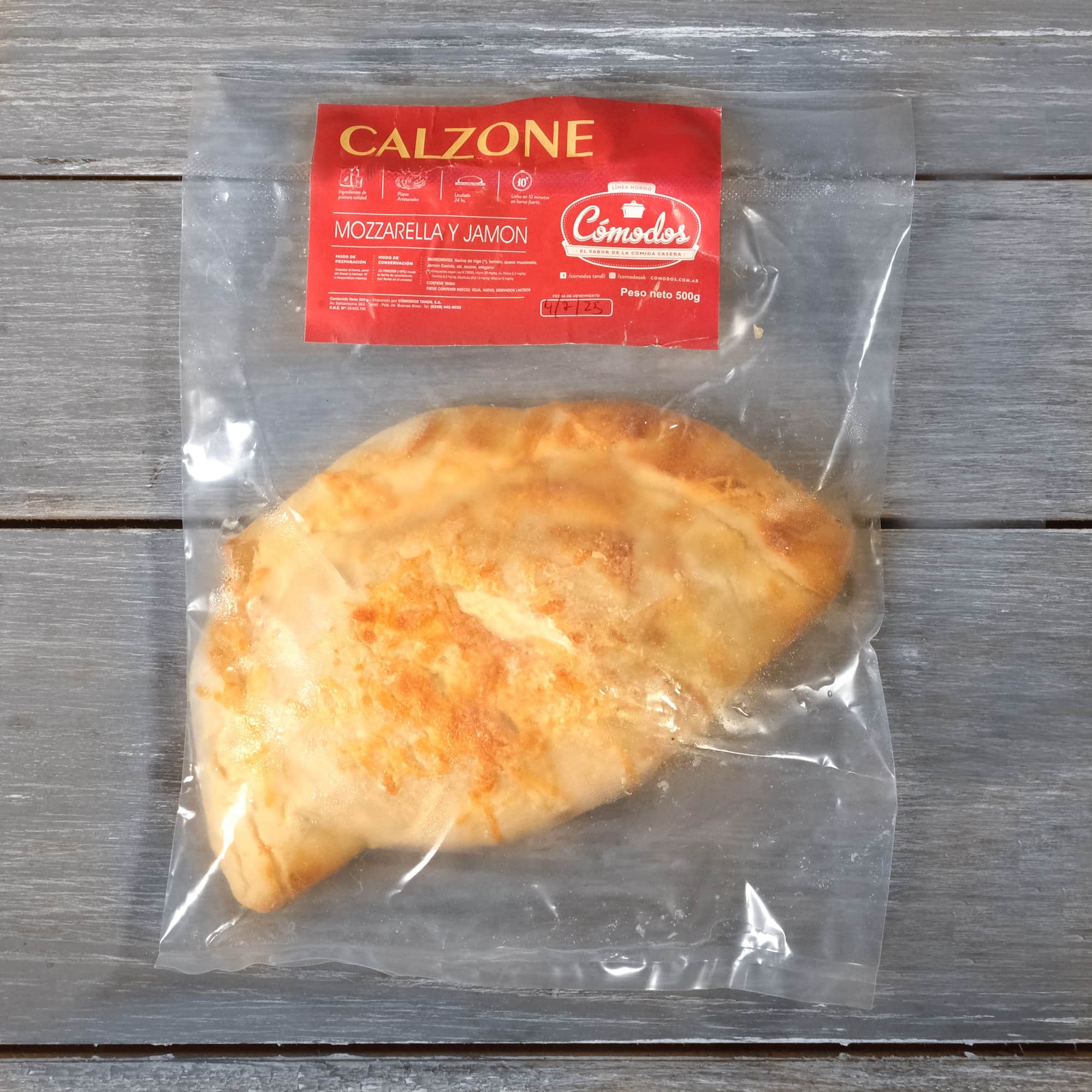 Calzone Muzzarella y jamón